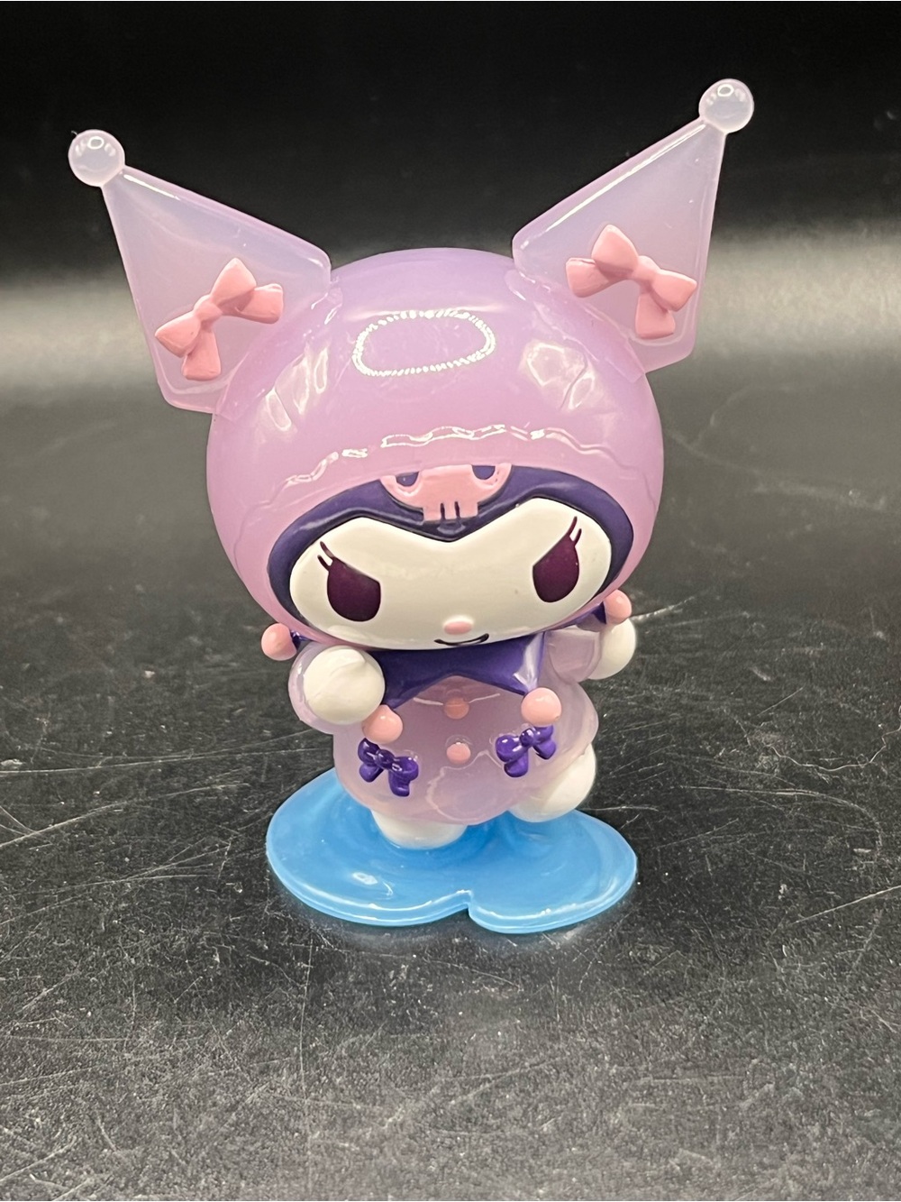 Kuromi Purple Cat Figurine